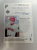 2000 Topps Gallery - Masters of the Game Ivan Rodriguez #115