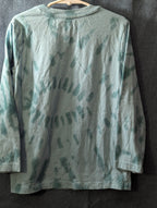 Wonder Nation Boys Shirt Size 6-7 S Long Sleeve Tie Dye Green Taco Funny Graphic