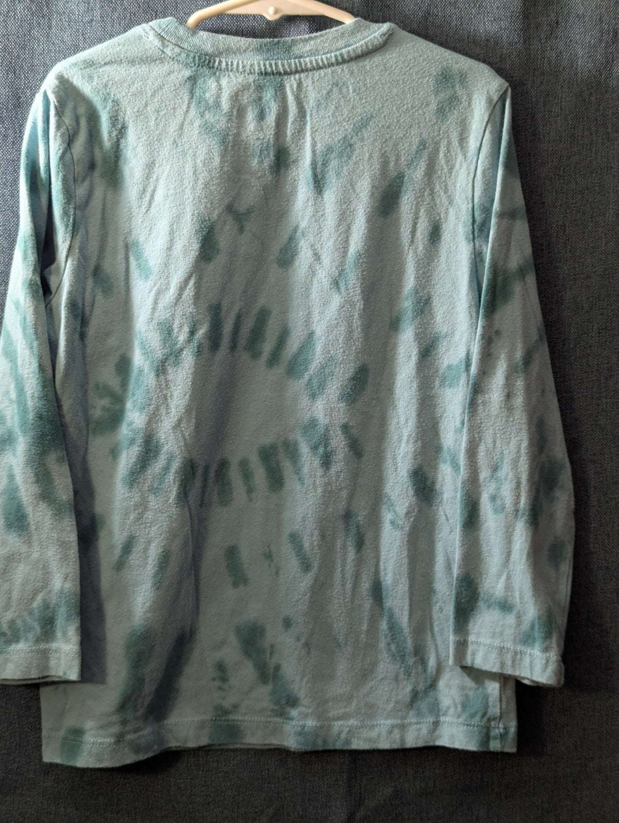Wonder Nation Boys Shirt Size 6-7 S Long Sleeve Tie Dye Green Taco Funny Graphic