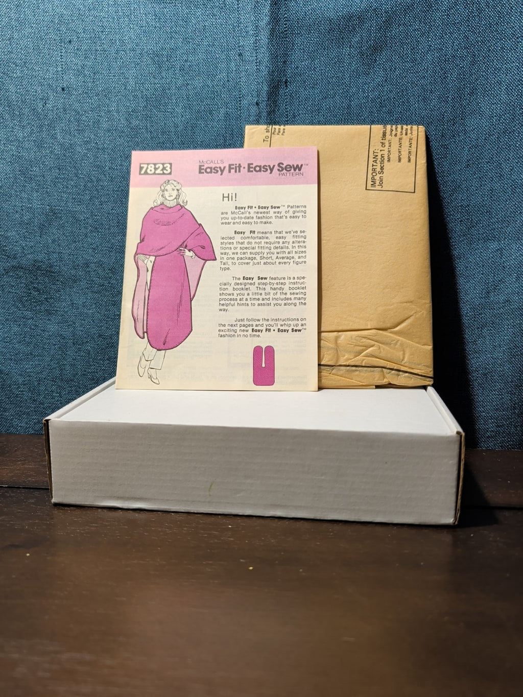 ​Vintage McCall's 7823 Sewing Pattern | Misses' Poncho Cape Wrap | Easy One Size
