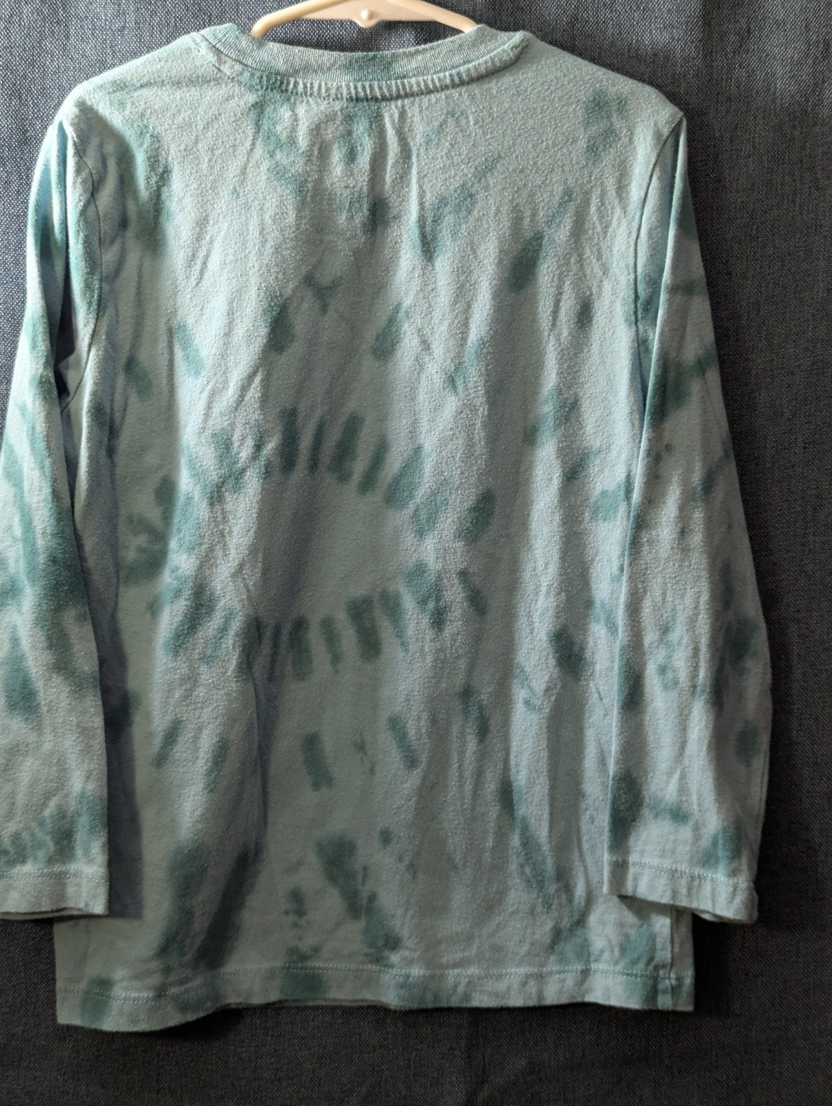 Wonder Nation Boys Shirt Size 6-7 S Long Sleeve Tie Dye Green Taco Funny Graphic