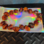 18 Baroque Pre-Drilled Faceted Tortoise Plastic Beads 3oz Craft Lot