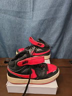 Nike Court Borough Mid 2 GS Bred Black University Red Size 6Y