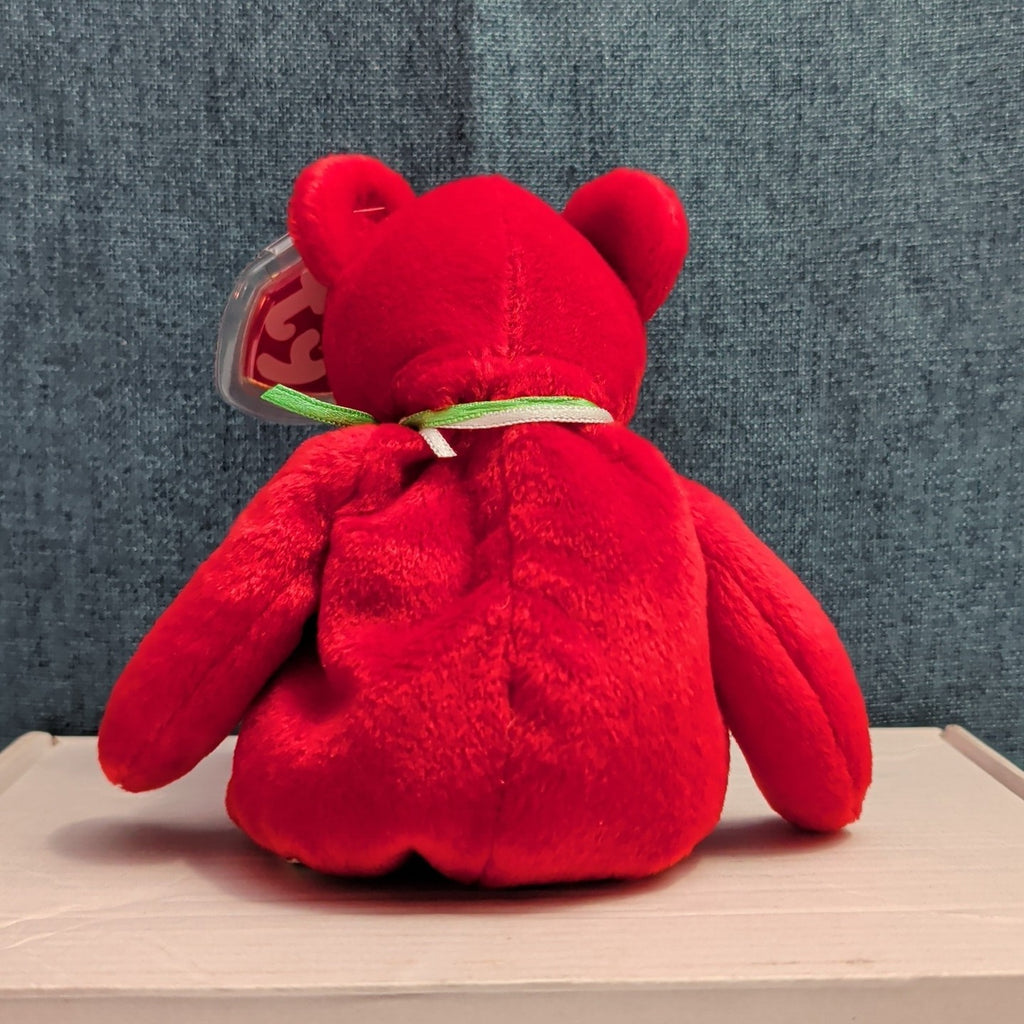 ​Ty Beanie Baby Osito Mexico Red Bear 1999 Retired Flag Chest Mint Tags 04244
