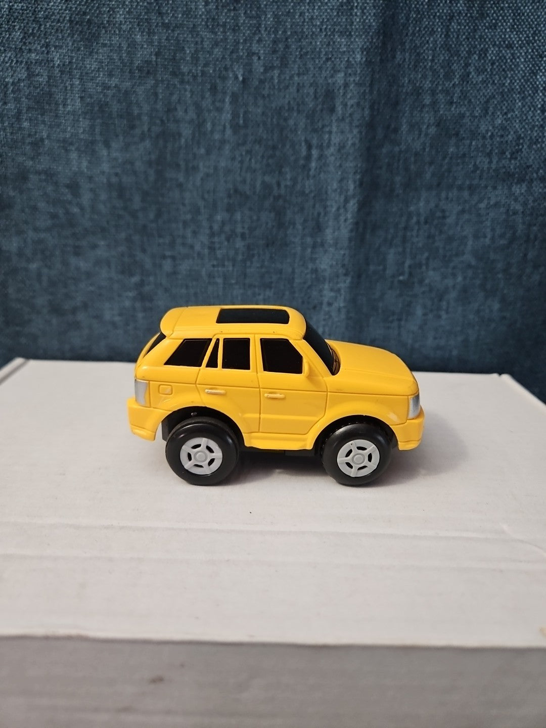 Motorized Yellow SUV Toy Car | Battery Operated Range Rover Style | 3" Vehicle