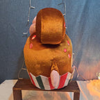 Disney Mickey Mouse Gingerbread Cupcake Plush Toy with Peppermint Accents