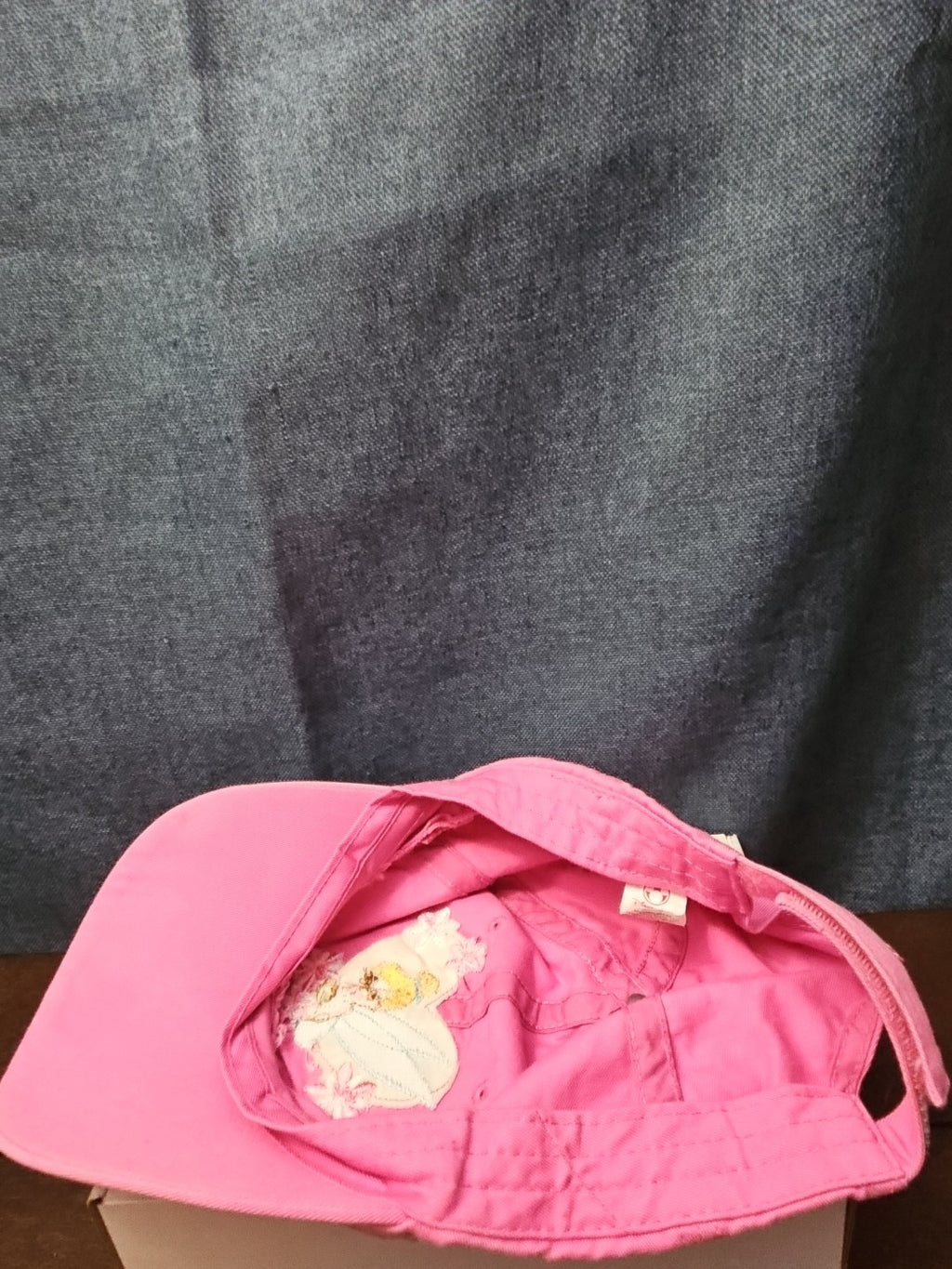 Disney Tinker Bell Hat Pink Baseball Cap "Cute but Feisty" Y2K Embroidered