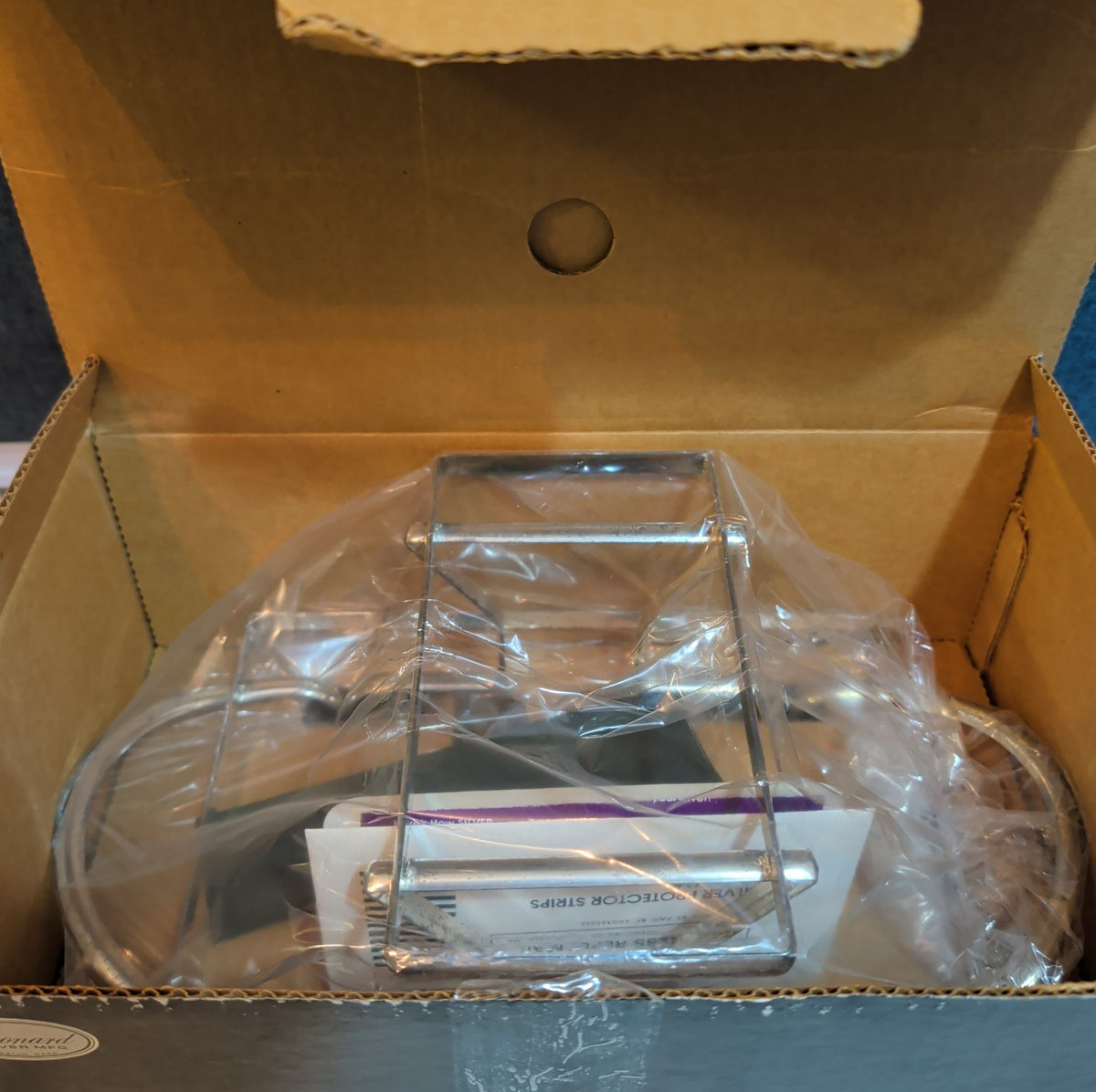 Leonard Silverplate 3 Tier Relish Tray Glass Insert Vintage New Open Box