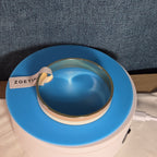 Zoetik Colorblock Enamel Bangle Bracelet Blush Pink Cream Gold Tone