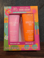 Spa Luxury Brazilian Sol Flora Hand Cream Duo Pistachio Lychee NIB