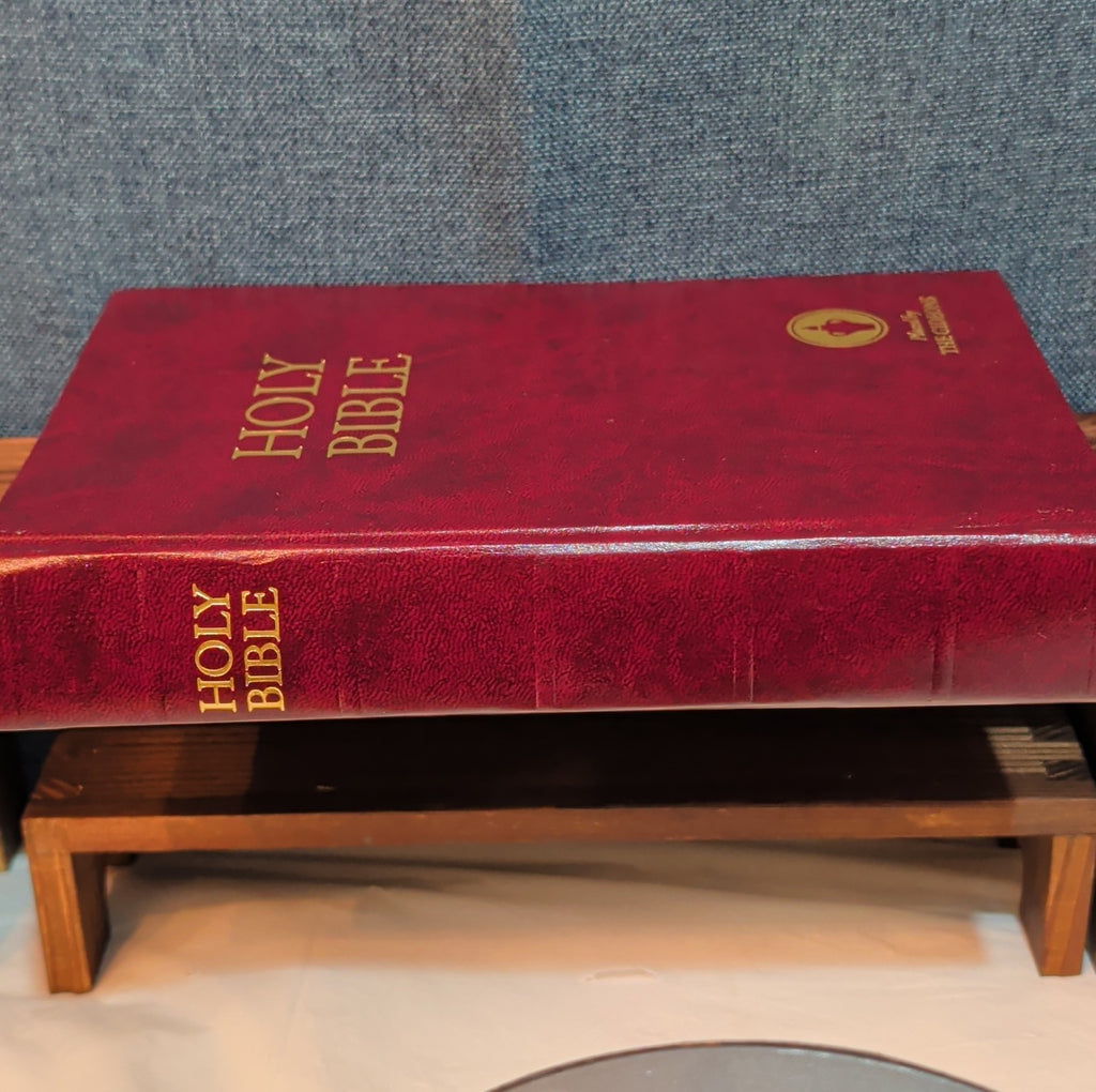 Holy Bible Placed By The Gideons Red Hardcover Book Classic