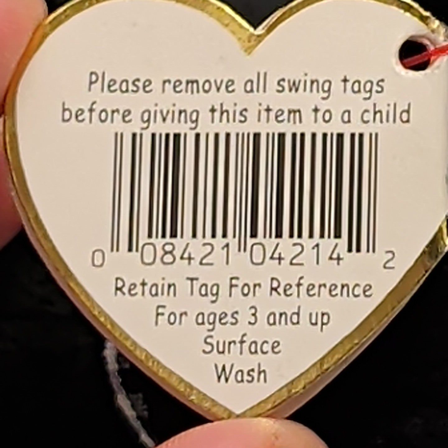 Ty Beanie Baby Luke the Black Labrador Retired 1999 WMT Holographic Tag Vintage