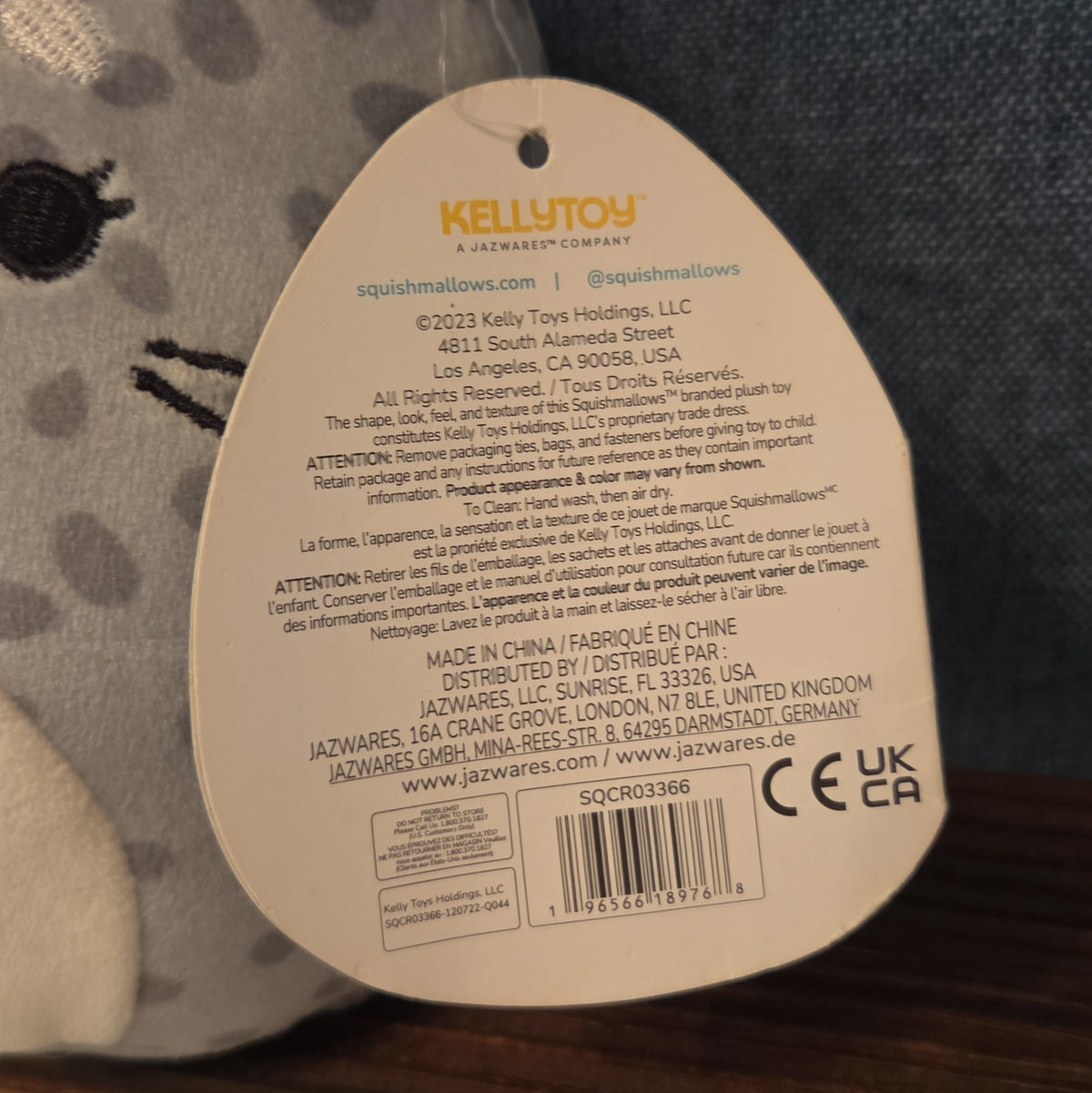 Squishmallows Odile Seal 11" Spotted Plush Kawaii NWT KellyToy