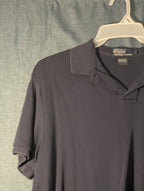 Vintage 90s Polo Ralph Lauren Shirt Men's L Navy Blue Green Pony Logo