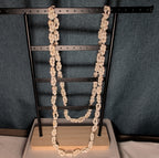 Hawaiian Woven Shell Lei Long Necklace Boho Beach