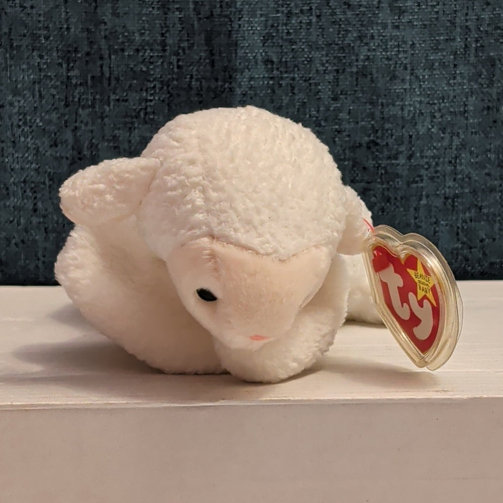 Ty Beanie Baby Fleece Lamb 1996 Retired 4th Gen Tags MWMT P.E. Pellets Authentic