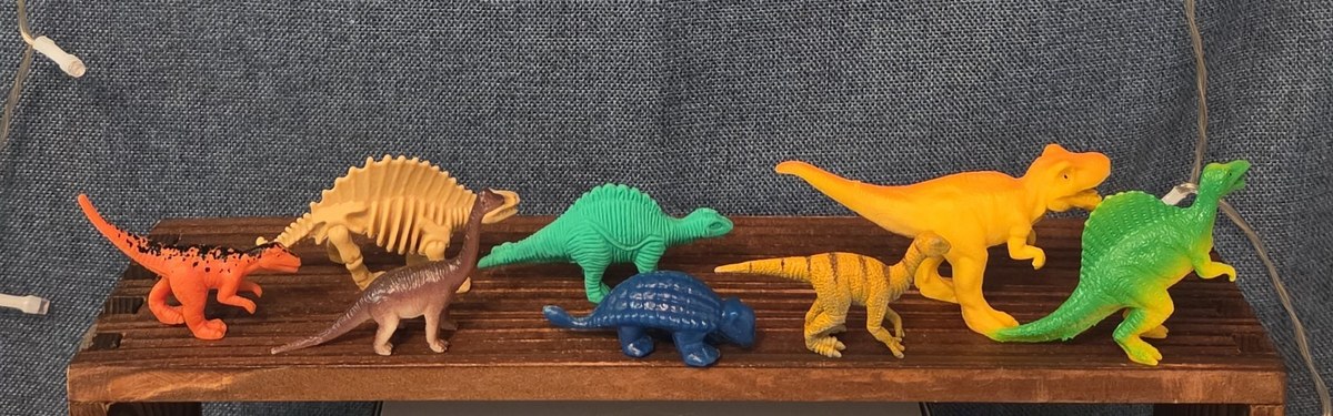 Mini Plastic Dinosaur Figure Lot 8 Prehistoric Toys