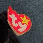 Ty Beanie Baby Luke the Black Labrador Retired 1999 WMT Holographic Tag Vintage