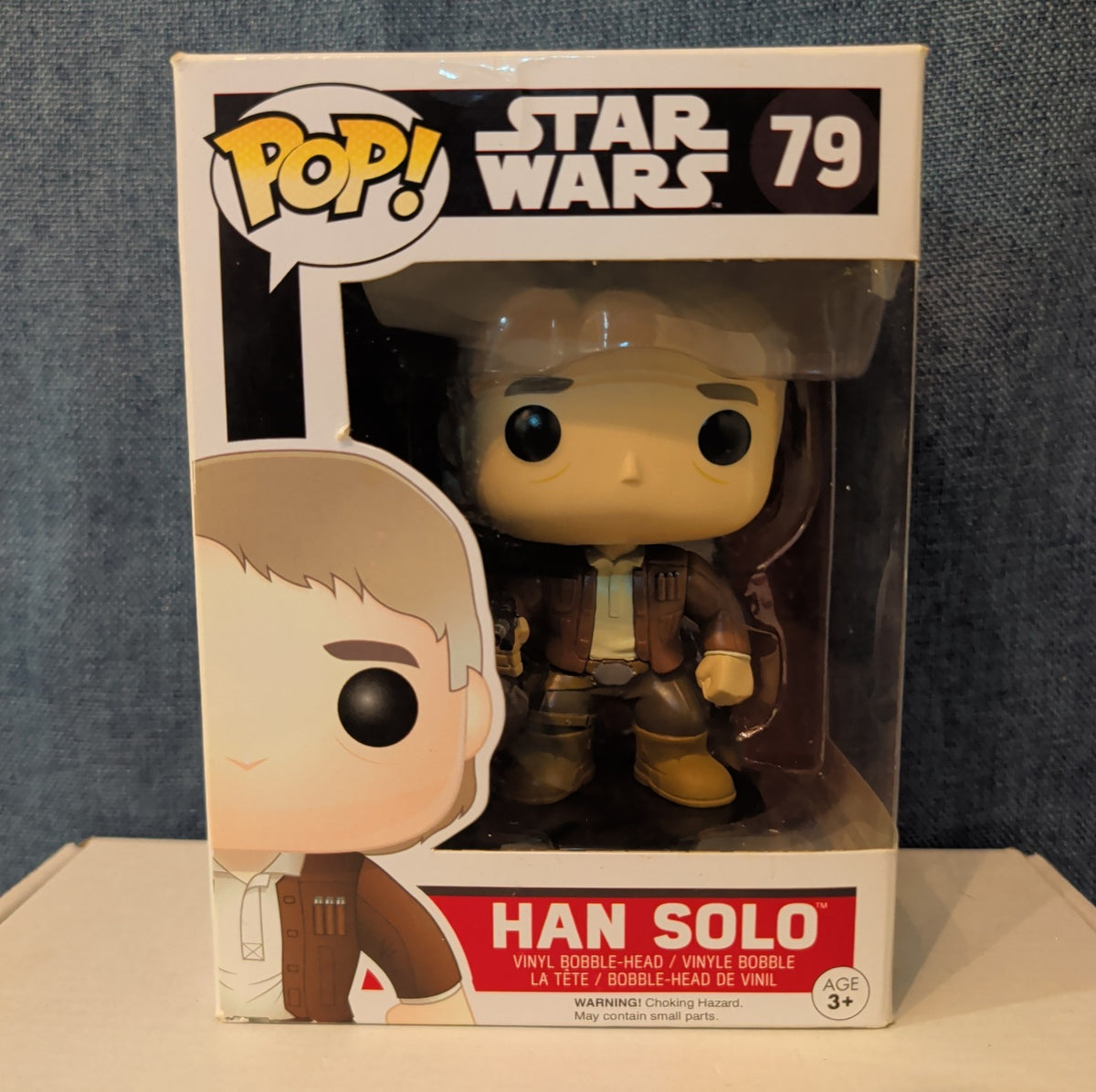 Funko POP! Star Wars Han Solo #79 Force Awakens Vinyl in Box with Protector