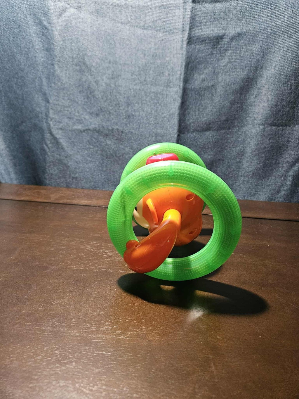 Bright Starts Roll & Glow Monkey | Musical Light Up Crawl Toy | Tummy Time Toy