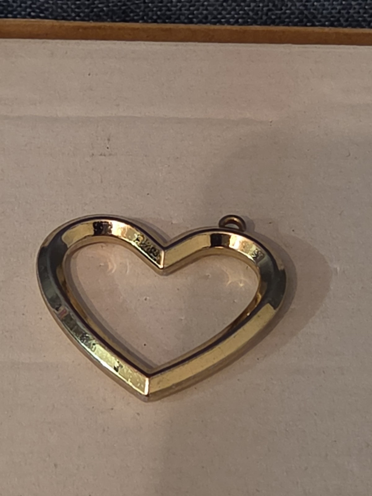 Open Heart Pendant Charm Silver Tone Vintage Y2K Vibe