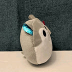 Ty Squish-a-Boos Slush Husky Dog Plush Blue Glitter Eyes Squishy Beanie with Tag