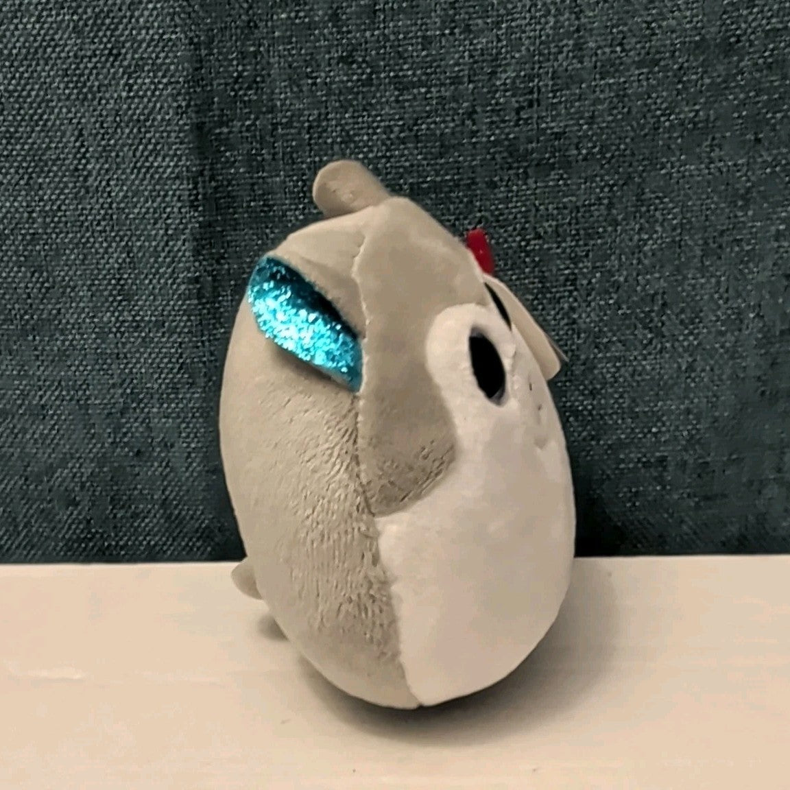 Ty Squish-a-Boos Slush Husky Dog Plush Blue Glitter Eyes Squishy Beanie with Tag