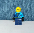LEGO City Monster Truck Driver Minifigure cty1760 Flame Racing Jacket Loose