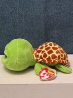 Ty Beanie Boos Zippy Green Turtle 6" Stuffed Animal Toy Gold Glitter Eyes MWMT