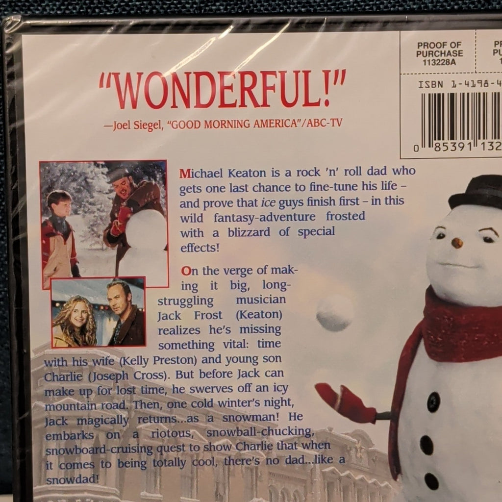Jack Frost DVD Michael Keaton 1998 Family Movie Christmas Fantasy New Sealed NIB