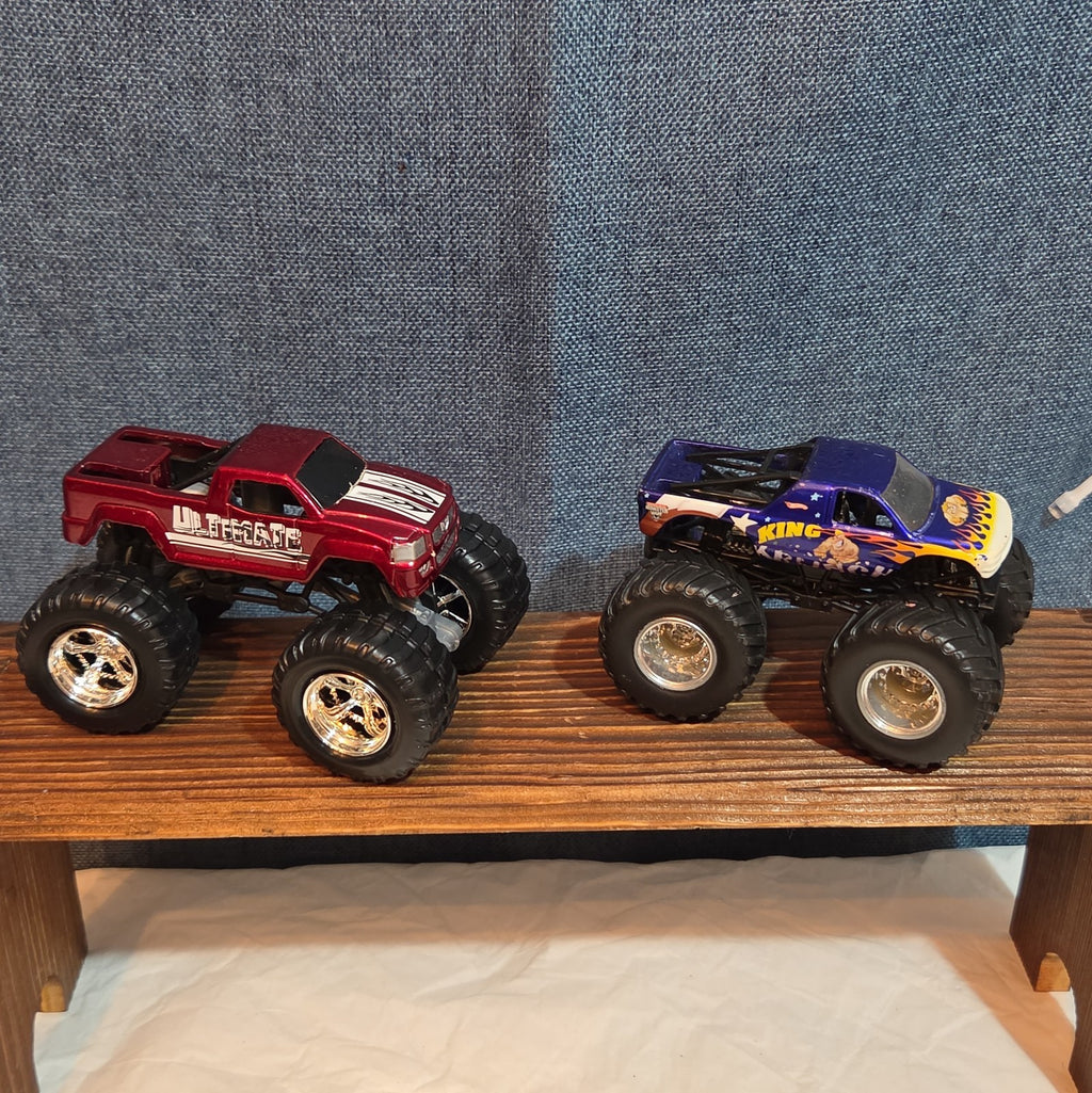Hot Wheels Monster Trucks Race Bundle Crush Cars Diecast Y2K Mixed with Demo Car
