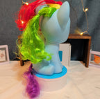 Hasbro My Little Pony Rainbow Dash 9" Glitter Wings Sitting 2018