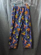Nintendo Mario Kart Pajama Set Boys Size 6/7 Fleece Button Down 2-Piece PJs