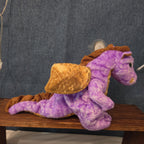 Ty Beanie Baby Legend Purple Dragon Plush Gold Wings 2003