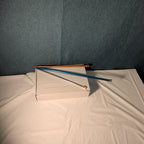 Boye Size 5 Aluminum Knitting Needle 14 Inch Single Point Teal Blue 6328 Vintage