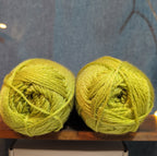 Herrschners Afghan Yarn 2 Ply Celadon Green Acrylic 2 Skein Lot 0046