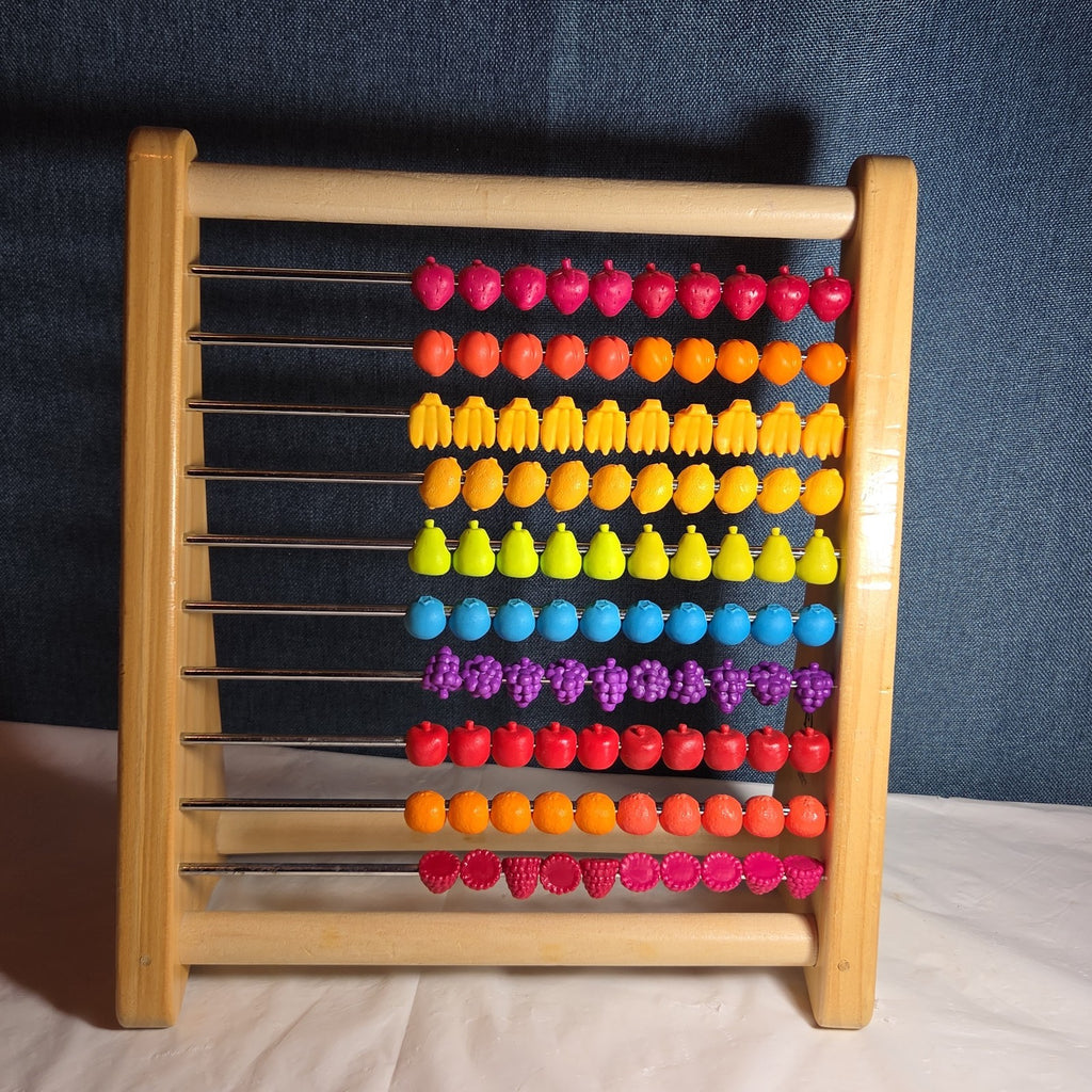 B. Toys Wooden Fruit Abacus Colorful Counting Frame