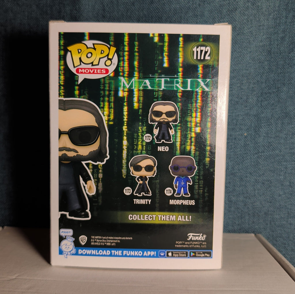 Funko Pop! Movies Matrix Neo 1172 Vinyl Figure Resurrections with Protector
