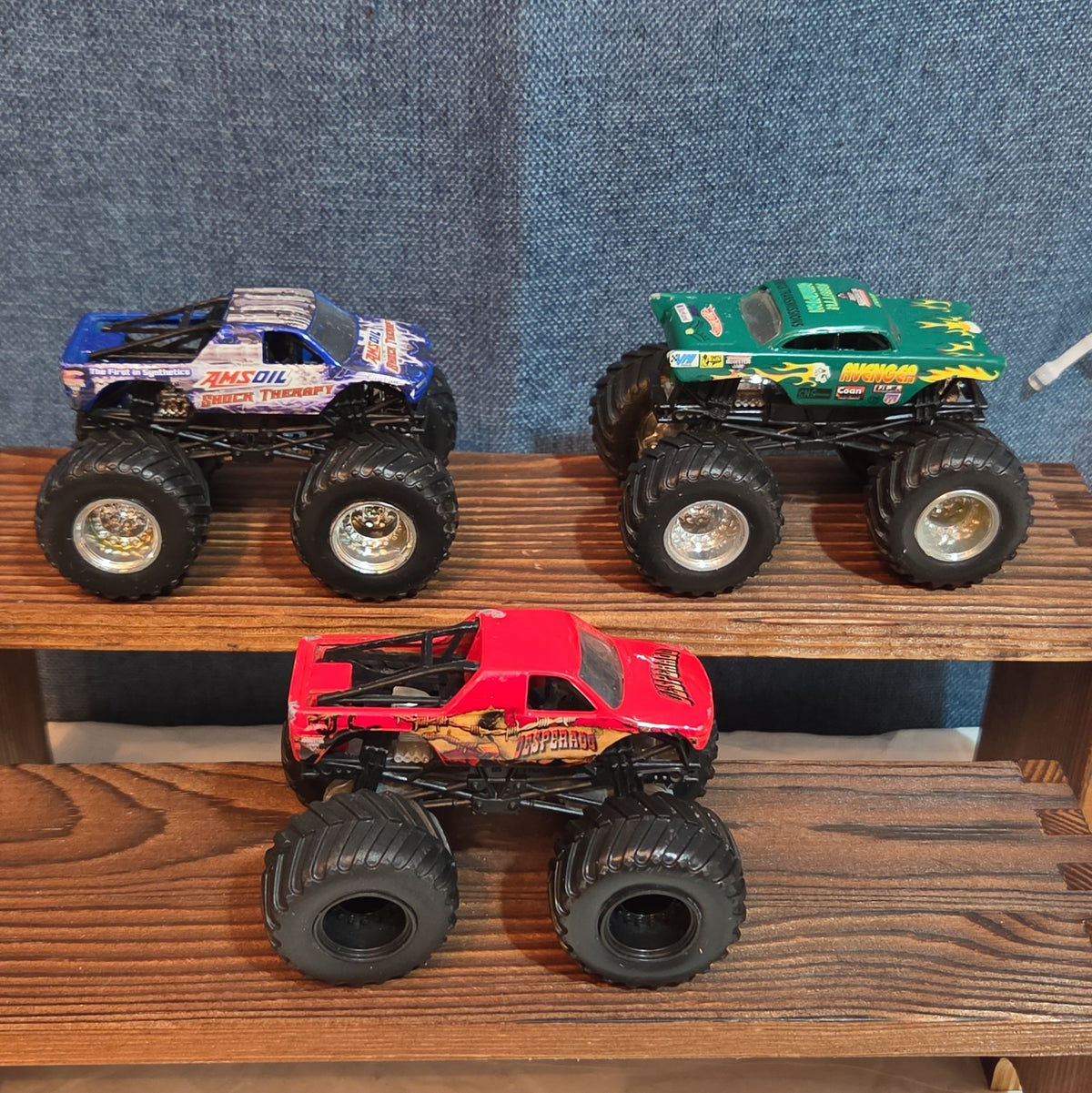 Hot Wheels Monster Jam Sudden Impact King Krunch Desperado Lot 3 Diecast Y2K