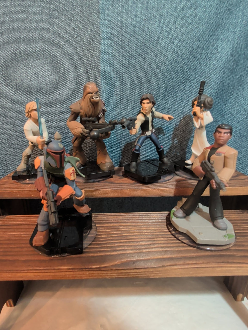 Disney Infinity 3.0 Star Wars 6 Figure Lot Luke Han Leia PVC Loose