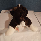 Ty Beanie Baby Bruno Dog Plush Vintage 1997 Bull Terrier Tags Protected