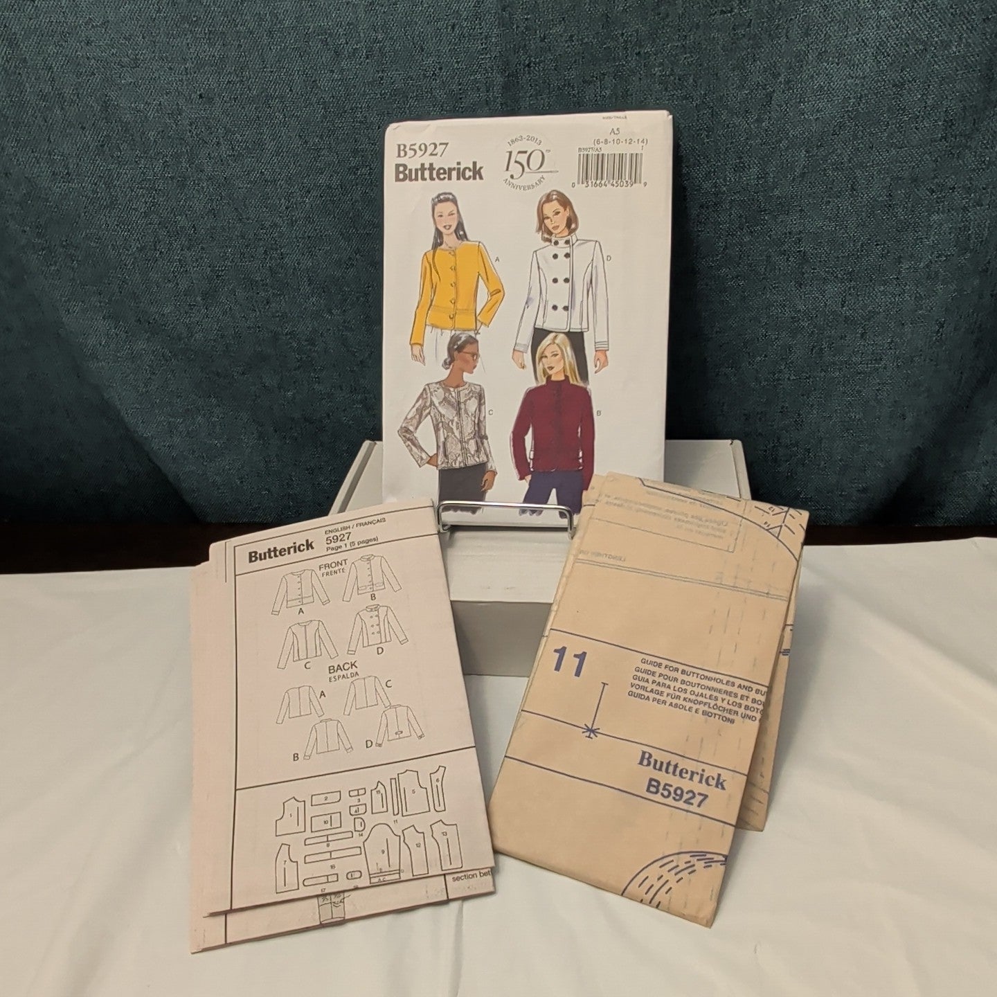 Butterick B5927 Jacket Sewing Pattern Sizes 6-14 UNCUT | 150th Anniversary Easy