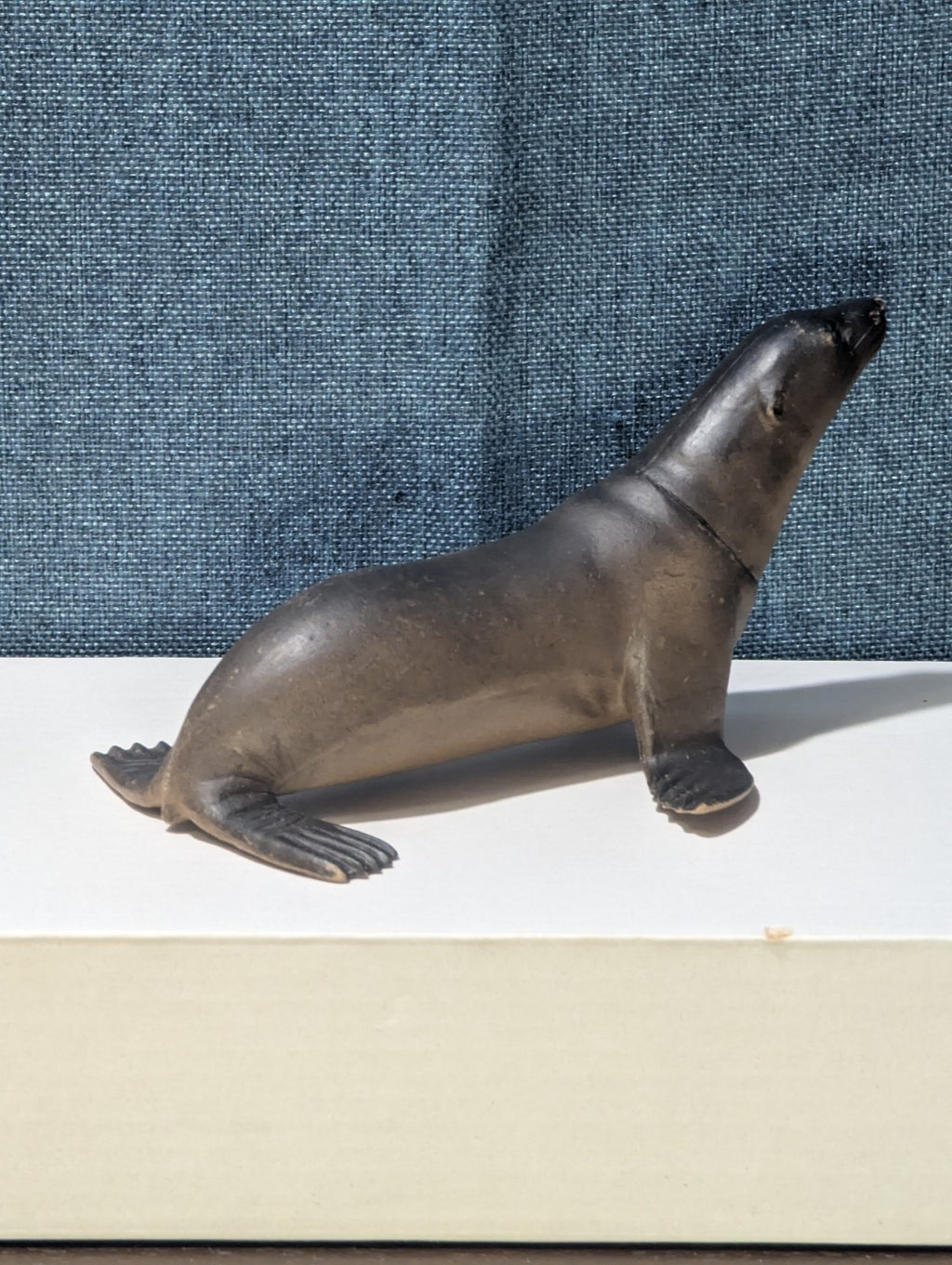 Vintage S.H. Sea Lion Figure | Realistic Ocean Animal Toy | Articulated Neck