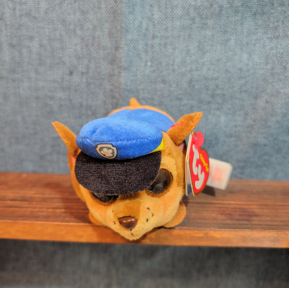 TY Teeny Tys Paw Patrol Chase 4" Stackable Plush Police Pup