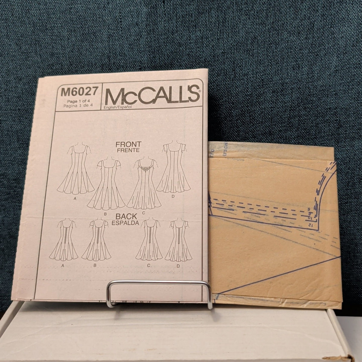 McCall's M6027 Sewing Pattern | Flared Princess Seam Dress Sizes 6-12 UNCUT OOP
