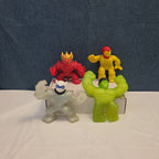 Goo Jit Zu Heroes Marvel Set of 4 Hulk Iron Man Pantaro Blazagon Squishy Toy