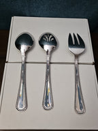 Reed & Barton KENDALL 5-Piece Serving Set | Hostess Host Set | 18/10 Stainless