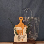 Natural Wood Charcuterie Board 6Pc Farmhouse