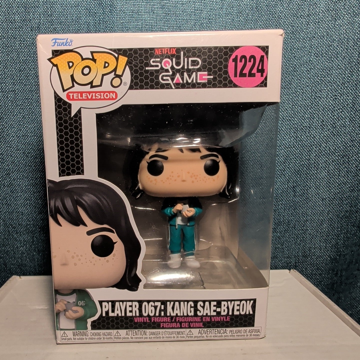 Funko Pop Squid Game Player 067 Kang Sae-Byeok 1224 Figure in Box with Protector