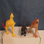 Dinosaur Toy Figures Lot of 6 T-Rex Triceratops Stegosaurus